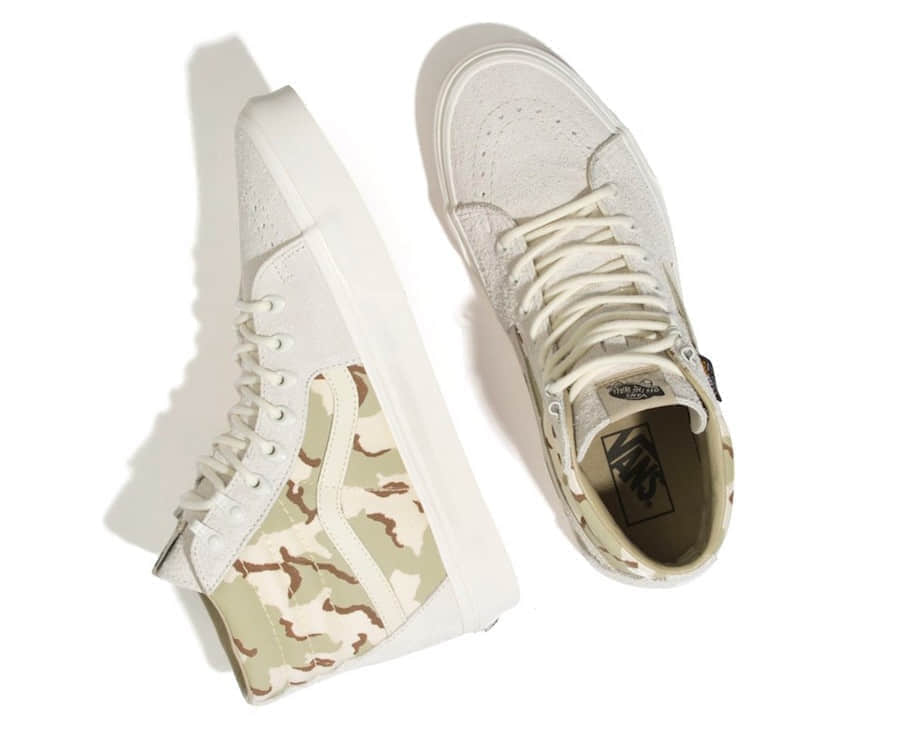 Vans与Cordura合作打造全新的Old Skool和Sk8-Hi并推出“Desert Camo”配色，你看如何？