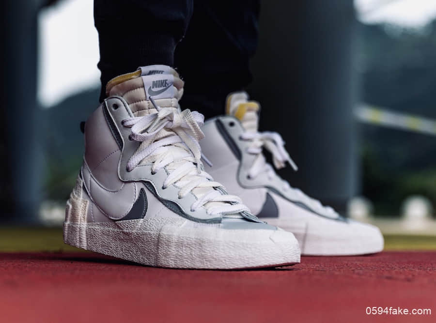 Sacai x Nike Blazer Mid新配色“Wolf Grey”！百搭中性色调！ 货号：BV8072-100