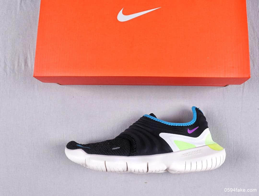 耐克Nike Free Rn Flyknit 3.0公司级赤足超轻网面透气运动跑步鞋 货号：AQ5707-003