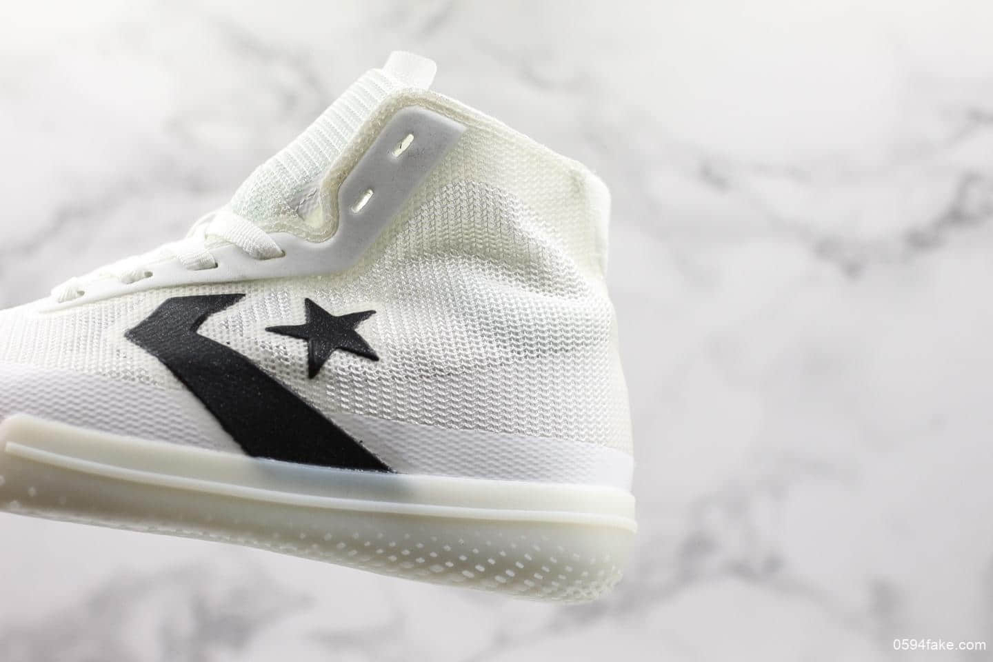 匡威Converse All Star Pro BB Black Silver Orange公司级版本半透明网眼编织鞋面全新回归实战篮球鞋 货号：165655C