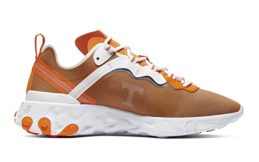 Nike React Element 55“Tennessee”又曝新配色！一抹橘色为你消除了夏季的炎热！