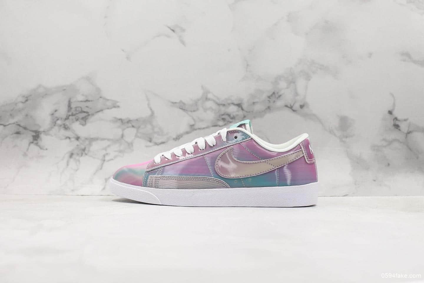 耐克Nike Wmns Blazer Low LX公司级开拓者5D炫彩原盒原标原厂中底区别市面通货版本细节随意对比 货号：AV9374-810