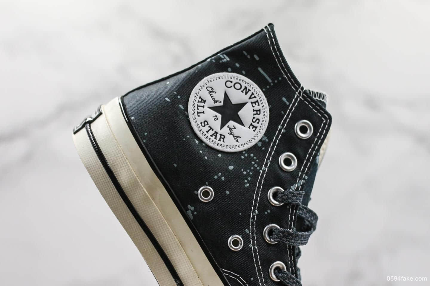 匡威Converse Chuck 1970s上海地标配色真标硫化蓝底原标原盒模压三星标LOGO正确PU硅蓝中底