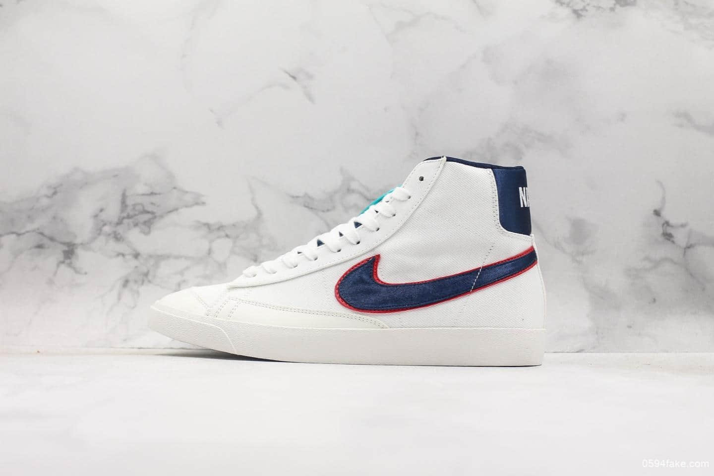 耐克Nike Blazer Mid '1977 Vintage WE开拓者奶白色真标带半码 休闲运动板鞋全新开发楦型纸板 货号：CD9318-100