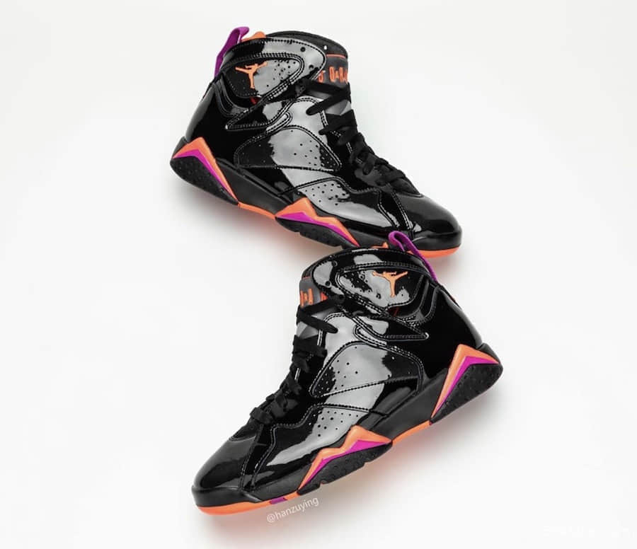 全漆皮鞋面酷到爆！Air Jordan 7 WMNS “Black Patent Leather”将于10月31日发售！ 货号：313358-006