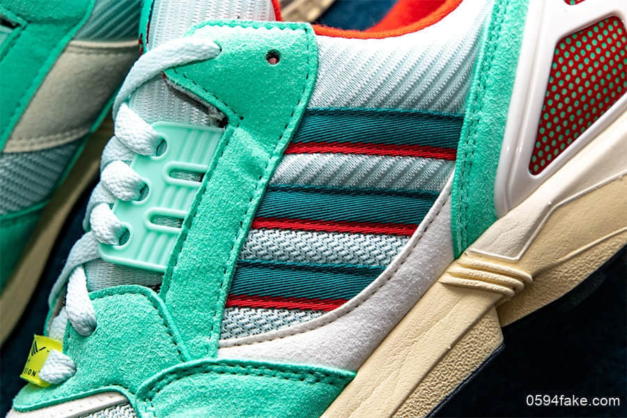 adidas Originals ZX 9000这款清新薄荷绿不容错过！ 货号：FU8403