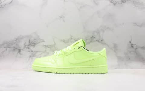 耐克Nike Wmns Air Jordan 1 Ret Hi Prem纯原版本低帮AJ1反光荧光绿柠檬绿时尚运动篮球板鞋 货号：CJ7891-700