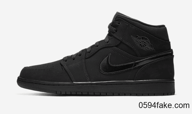 Air Jordan 1 Mid新配色登场！经典纯黑色调！低调百搭！