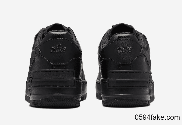 酷炫黑武士配色！这双Nike Air Force 1 Shadow“ Triple Black”闭眼入！ 货号：CI0919-001