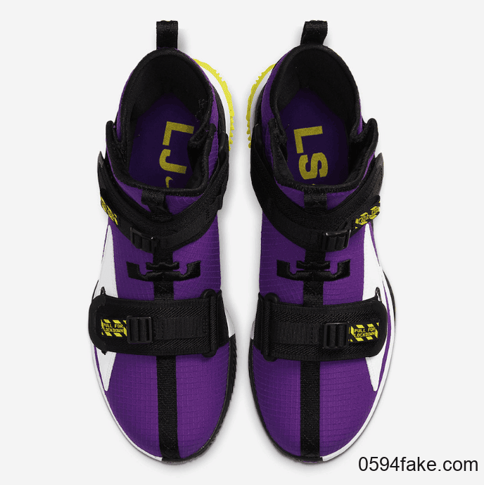 熟悉的湖人配色！Nike LeBron Soldier 13“ Voltage Purple”将于10月1日发售！ 货号：AR4225-500