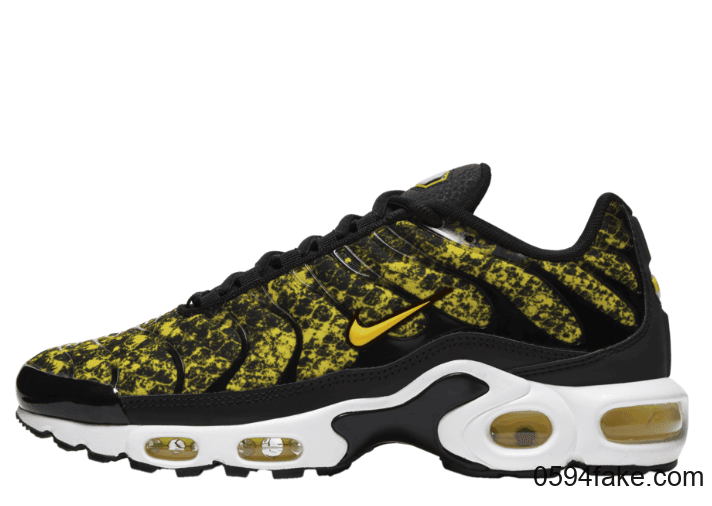 狂野黑黄蛇纹！这双Nike Air Max Plus“ Yellow Snakeskin”你能hod住吗？ 货号：CT1555-001