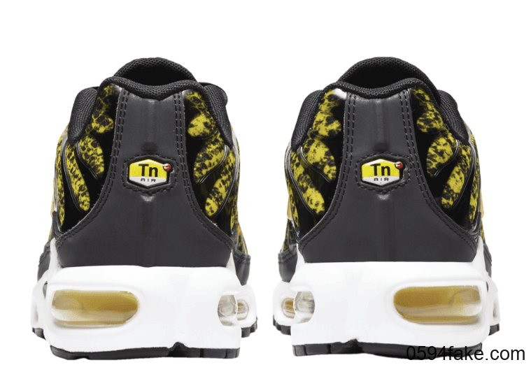 狂野黑黄蛇纹！这双Nike Air Max Plus“ Yellow Snakeskin”你能hod住吗？ 货号：CT1555-001