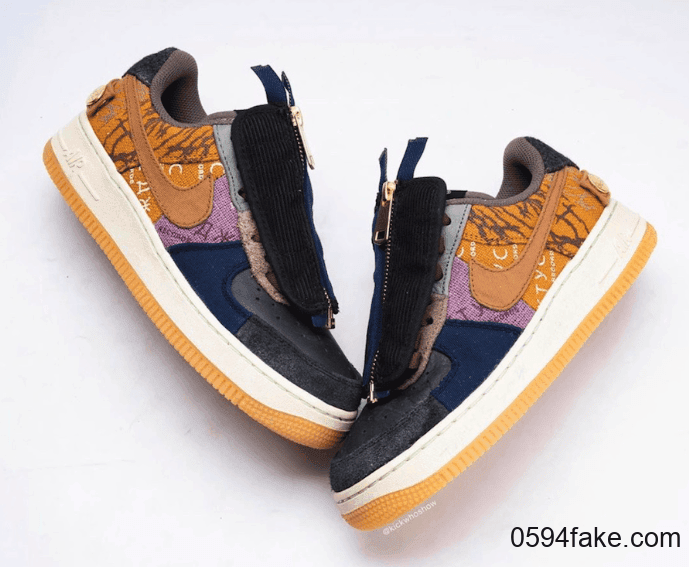 将拼接玩到极致！全新Travis Scott x Nike Air Force 1 Low将于11月发售！ 货号：CN2405-900