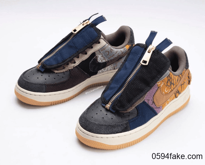 将拼接玩到极致！全新Travis Scott x Nike Air Force 1 Low将于11月发售！ 货号：CN2405-900