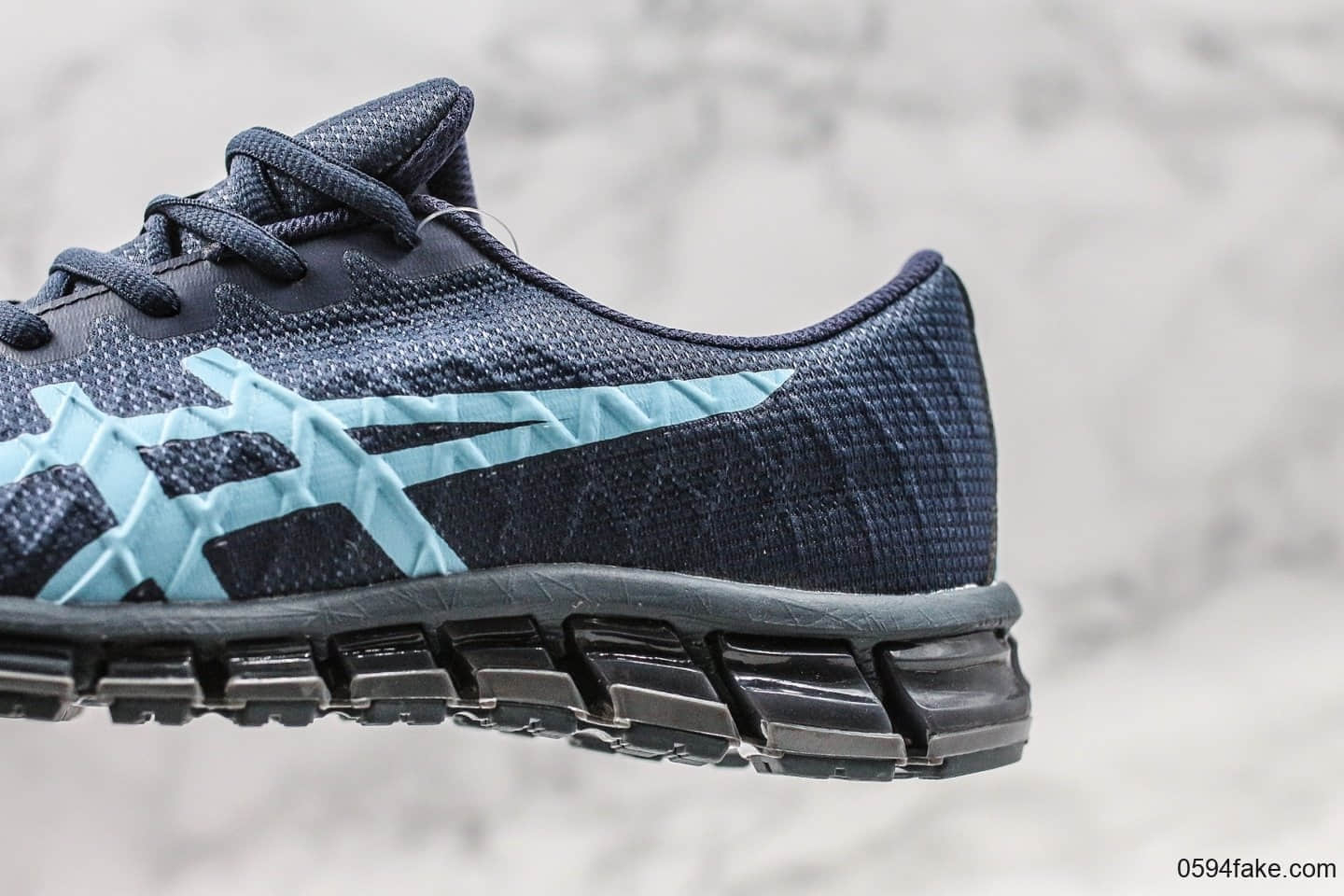 亚瑟士ASICS GEL-Quantum 180公司级版本4代量子系列硅胶回弹休闲运动跑步鞋夜蓝浅蓝配色