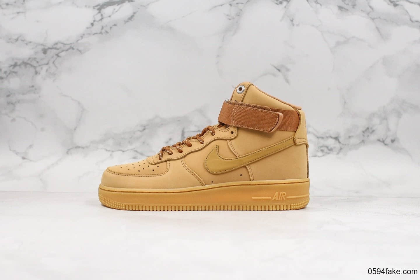 耐克Nike Air Force 1 Low 07 LV8Wheat Flax纯原版本全新二代空军一号雪花绑带高帮小麦色经典百搭休闲运动板鞋 货号：CJ9178-200