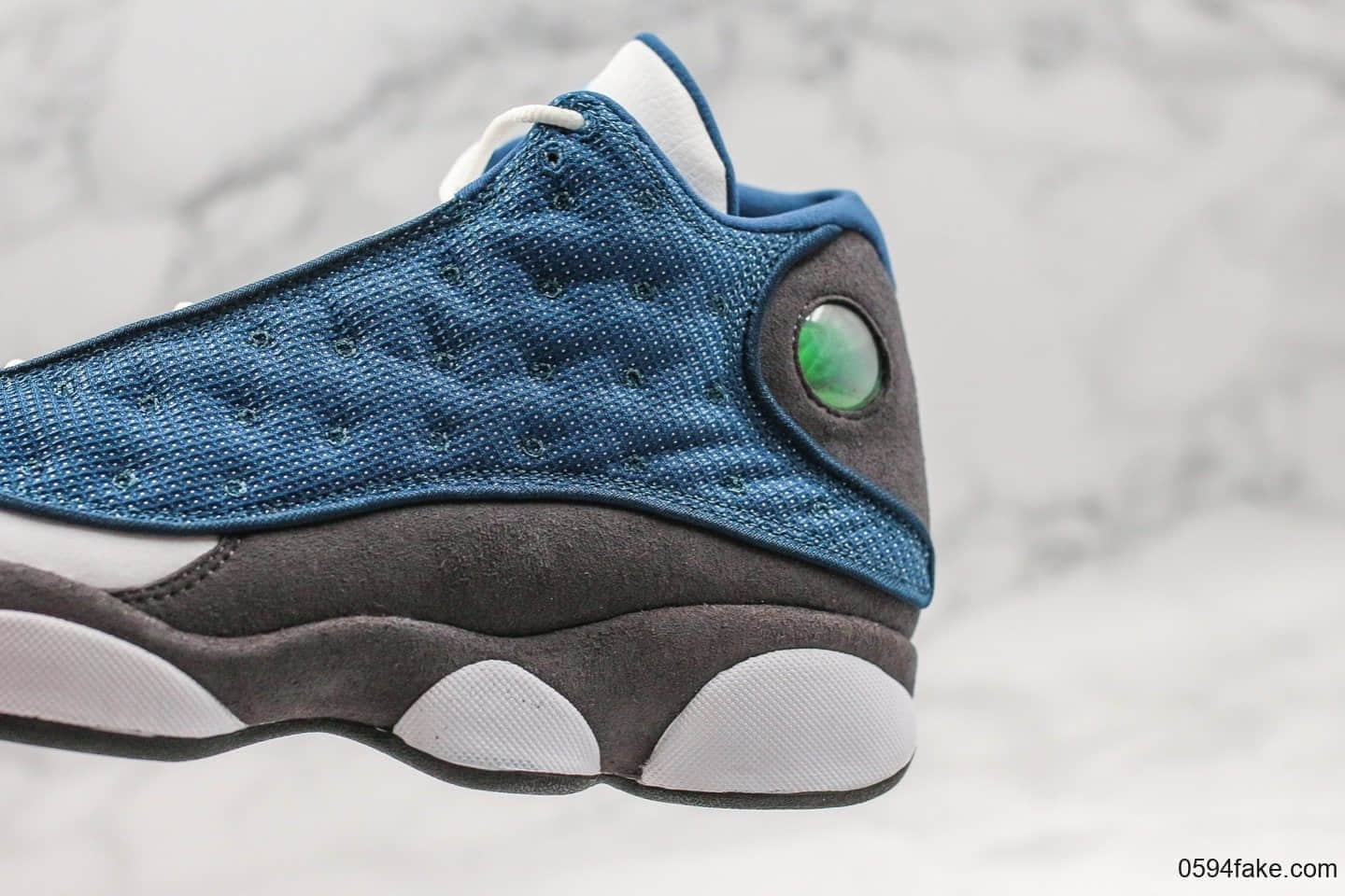 乔丹Air Jordan 13「Flint」AJ13海军蓝纯原版本回归款鞋底真碳板加持中底内置气垫原数据匹配色卡 货号：414571-401