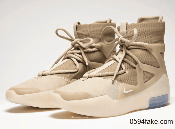 秋日气质燕麦色！Nike Air Fear of God 1“ Oatmeal”将于11月2日发售！ 货号：AR4237-900