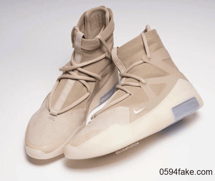 秋日气质燕麦色！Nike Air Fear of God 1“ Oatmeal”将于11月2日发售！ 货号：AR4237-900