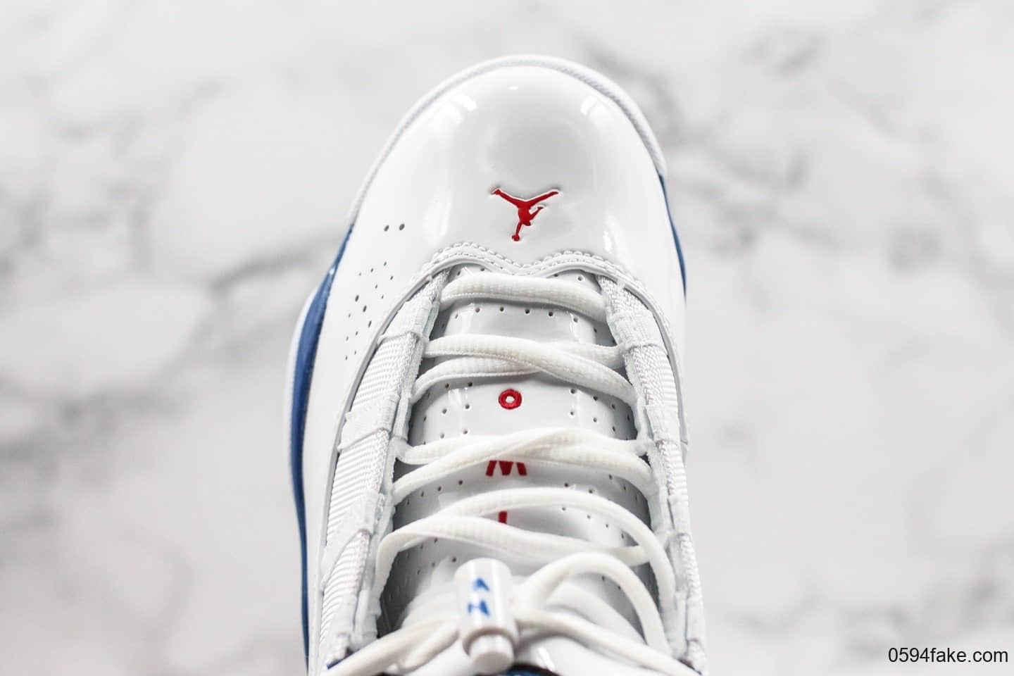乔丹Air Jordan 6 RIngs纯原版本六冠王AJ6蓝白配色内置原厂纤维碳板中底原装猫眼实战篮球鞋 货号：322992-051