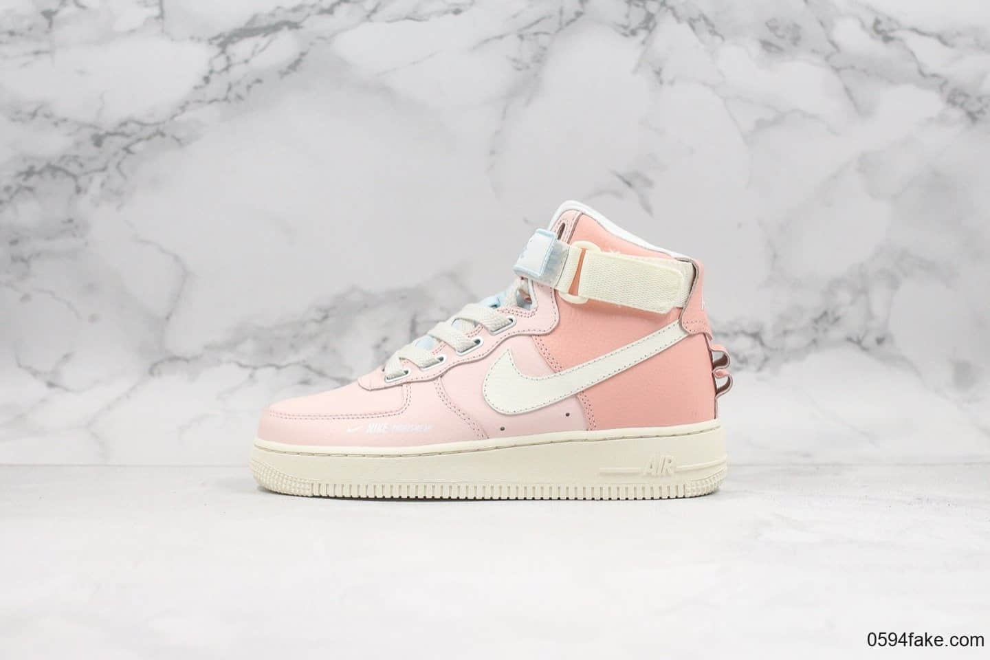 耐克Nike Air Force 1 Mid空军一号独角兽联名粉色纯原版本头层荔枝皮搭配内置全掌气垫休闲百搭板鞋 货号：CQ4810-621