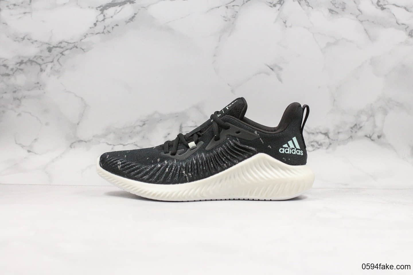 阿迪达斯Adidas AlphaBounce阿尔法雪花黑纯原版本天猫指定订单原盒原标市售最高版本原厂渠道货源