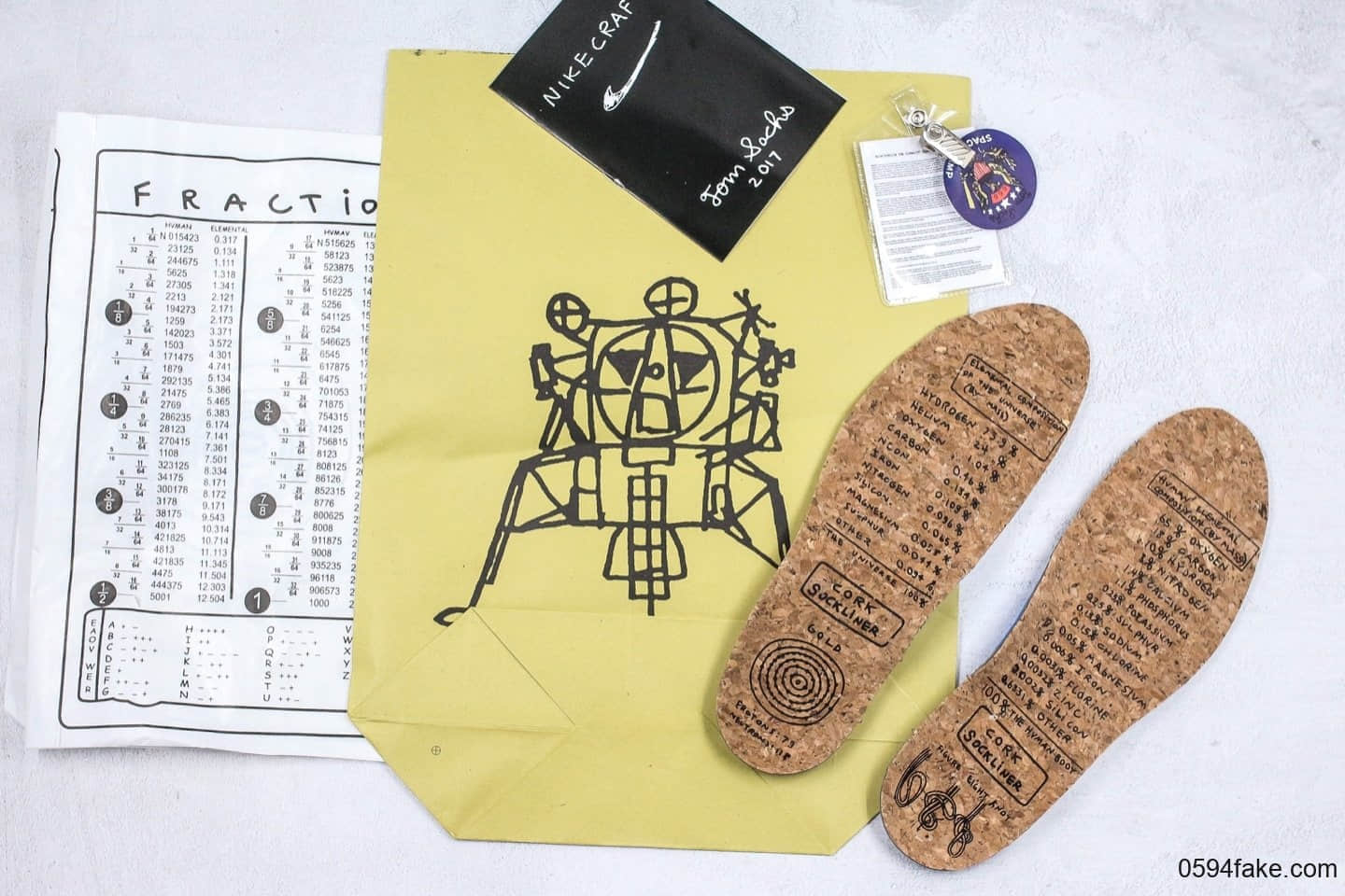 耐克Nike Craft Mars Yard 2.0 x Tom Sachs纯原版本艺术家联名权志龙同款宇航员神游2.0经典款复古做旧黄红勾原盒原标 货号：AA2261-100