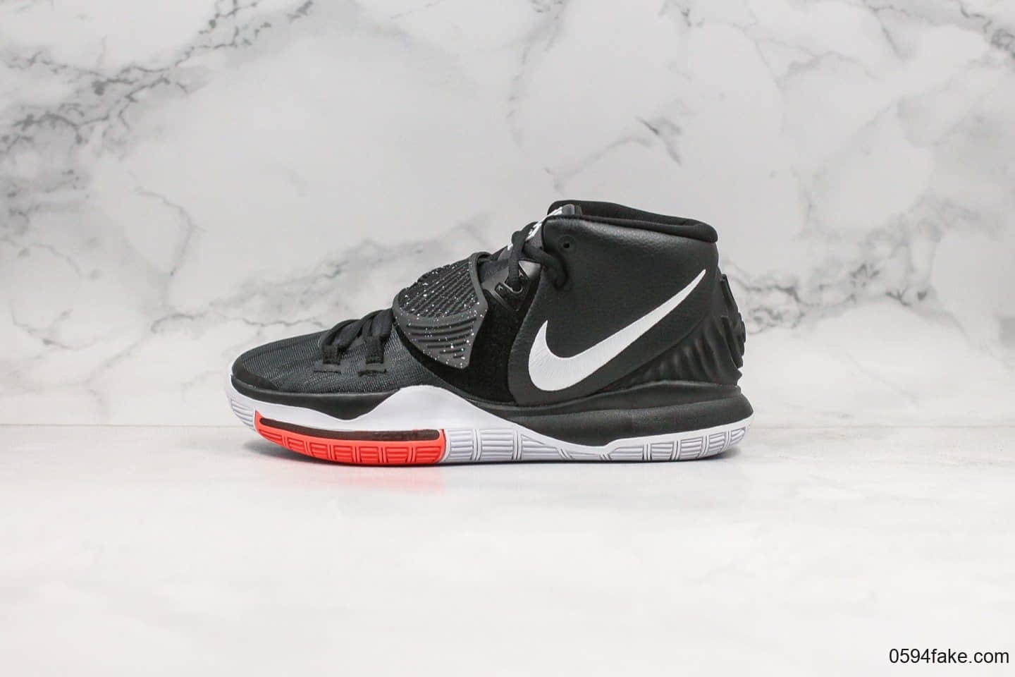 耐克Nike Kylie 6纯原版本欧文6代篮球鞋黑白红泼墨内置气垫支持实战原盒配件 货号：BQ4631-001