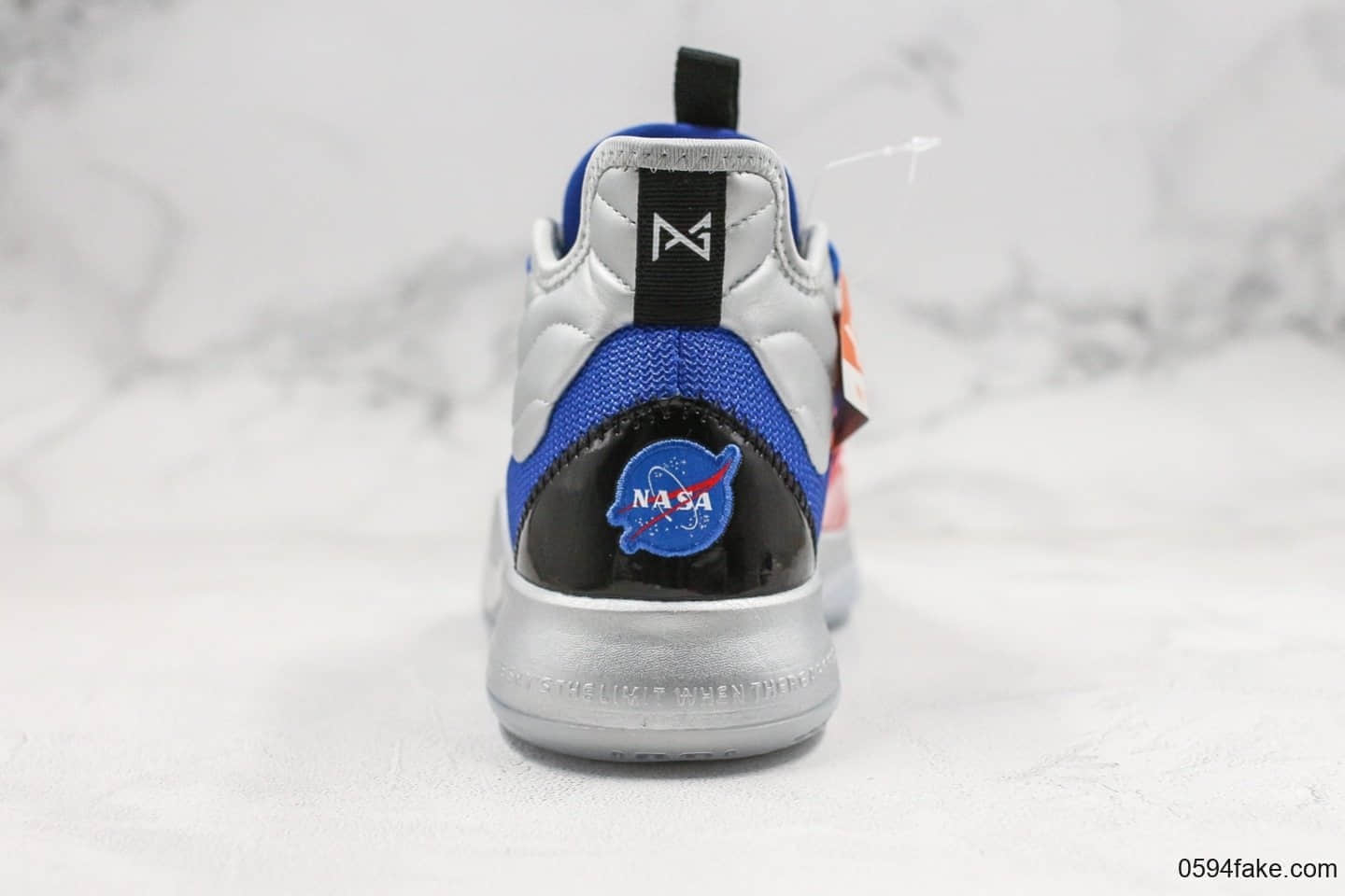 耐克Nike Pg3 x Nasa Opening Night纯原版本保罗乔治3代篮球鞋蓝银色内置Zoom气垫支持实战 货号：CI2666-400