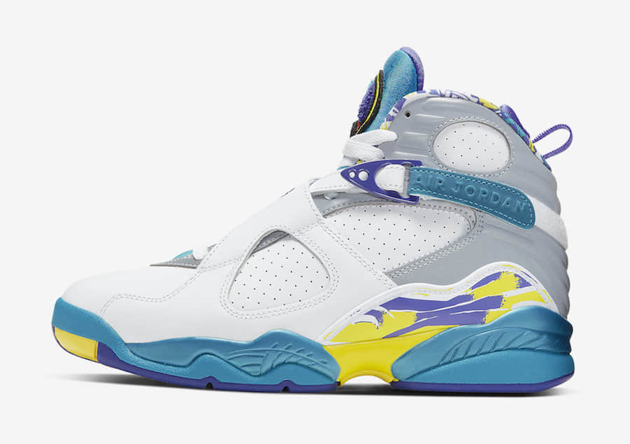 Air Jordan 8 “White Aqua” 货号：CI1236-100 