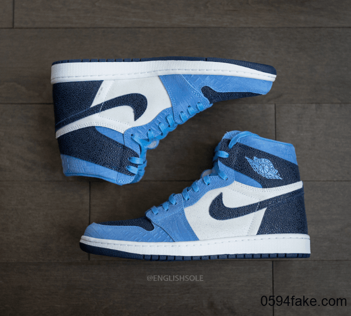 北卡Air Jordan 1“ UNC” PE实物图释出！真的难买！