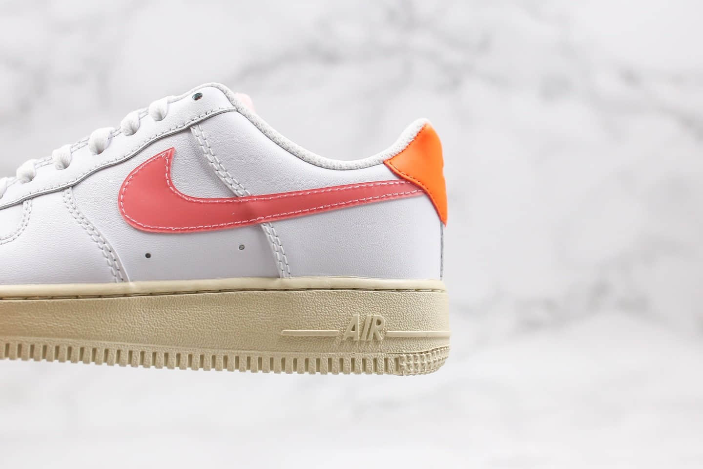 耐克Nike Air Force 1 Low White DigitalPink纯原版本低帮空军一号珊瑚粉配色内置气垫原盒原标 货号：CV3030-100