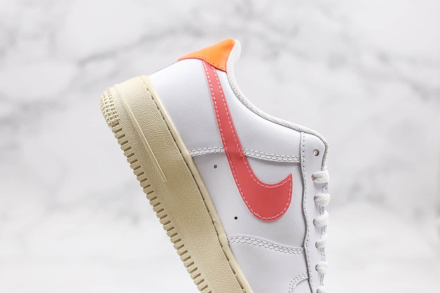 耐克Nike Air Force 1 Low White DigitalPink纯原版本低帮空军一号珊瑚粉配色内置气垫原盒原标 货号：CV3030-100