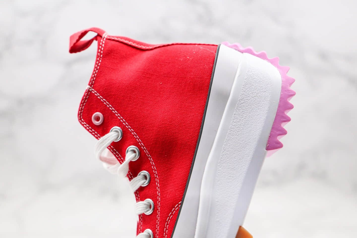 匡威J.W. Anderson x Converse chuck Run Star Hike1970s纯原版本厚底松糕锯齿鞋红色原盒配件原楦头纸板打造