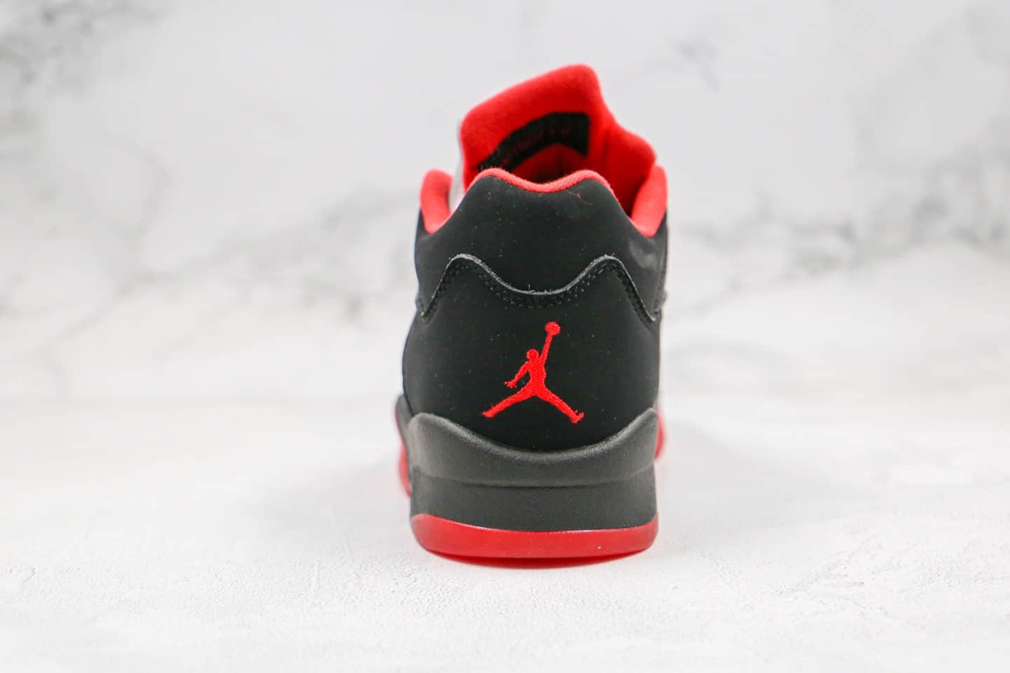 乔丹Air Jordan 5 Low Alternate 90纯原版本低帮AJ5公牛队黑红色内置气垫原厂鞋面材质 货号：819171-001