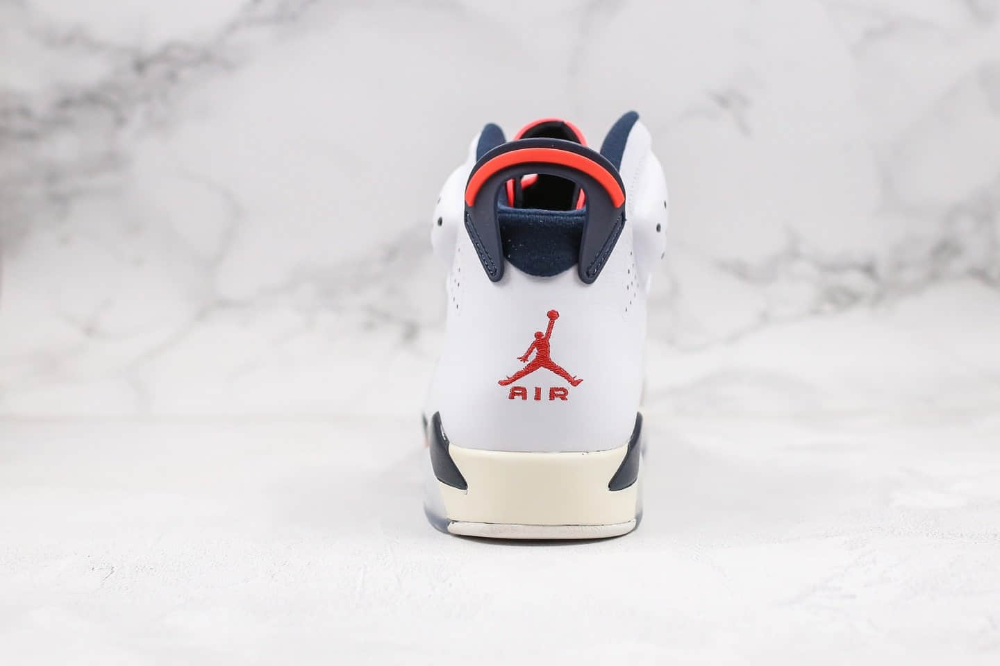 乔丹Air Jordan 6 Retro纯原版本手稿灰白红配色AJ6进口头层皮料正确后跟定型 货号：384664-104