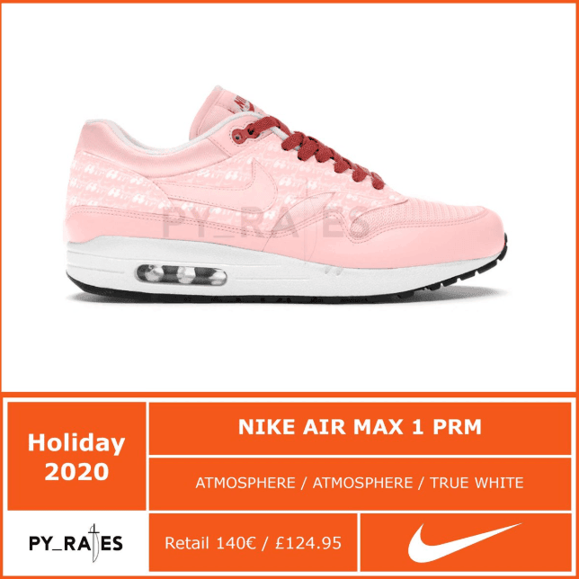 Nike Air Max 1“Pink Lemonade”复刻渲染图释出！今年年底登场！