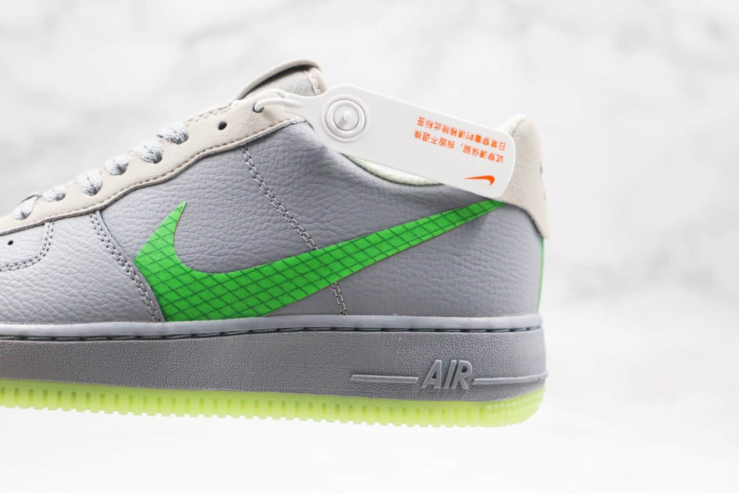 耐克Nike Air Force 1 LV8 Grey Green纯原版本低帮空军一号灰绿色格子内置气垫原楦头纸板打造 货号：CD0888-002