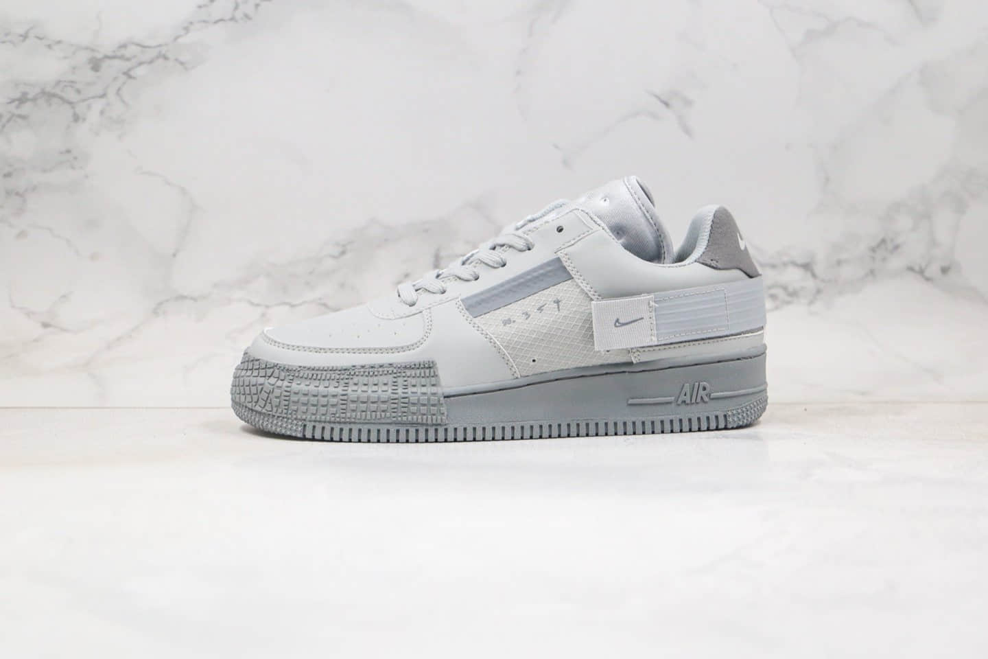 耐克Nike Air Force 1 Type 'N.354纯原版本低帮空军一号灰色解构机能鞋原盒原标原楦头纸板打造 货号：CT2584-001