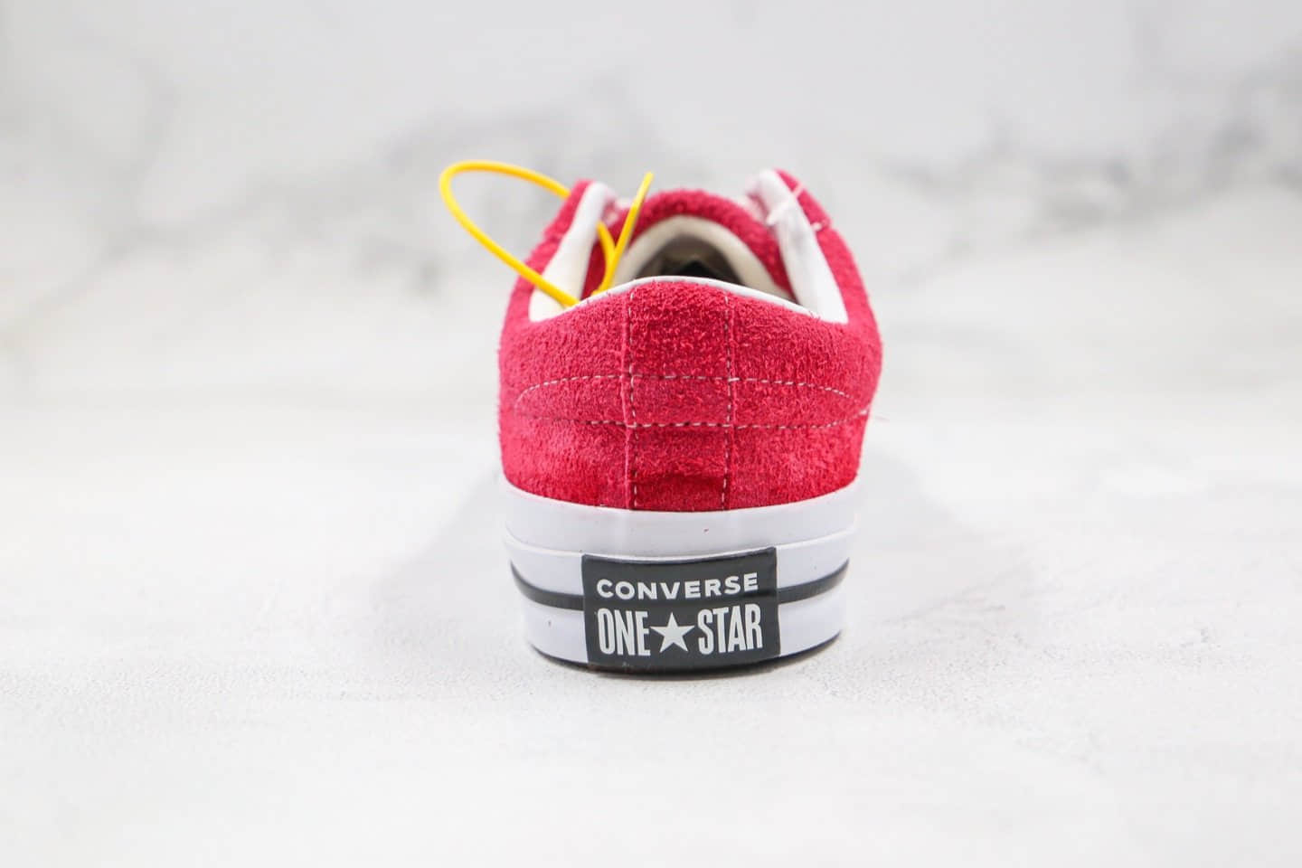 匡威Converse One Star公司级版本木村一星板鞋翻毛皮玫红色正确蓝底高清洁度做工