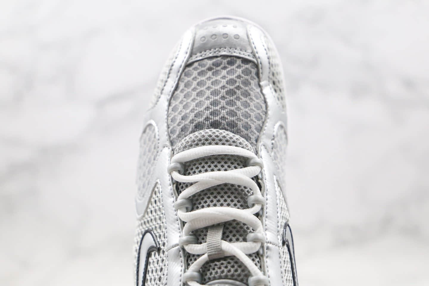 耐克Nike Air Zoom Spiridon Cage 2 x Stussy纯原版本斯图西联名款复古老爹鞋银色内置气垫原楦头纸板打造 货号：CD3613-001