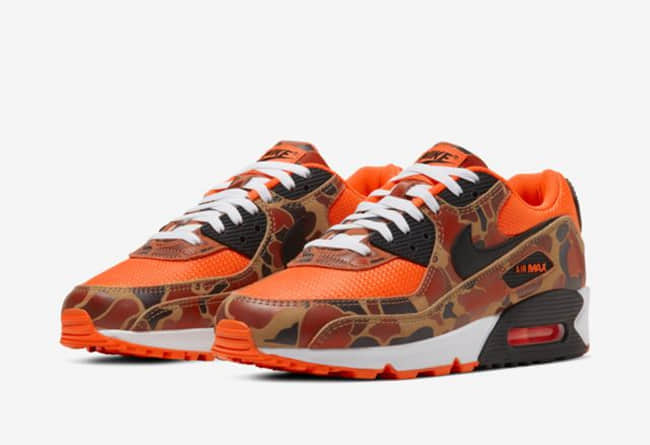 吸睛橙迷彩！Nike Air Max 90 “Orange Camo”后天发售！ 货号：CW4039-800