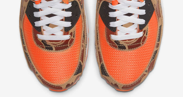 吸睛橙迷彩！Nike Air Max 90 “Orange Camo”后天发售！ 货号：CW4039-800