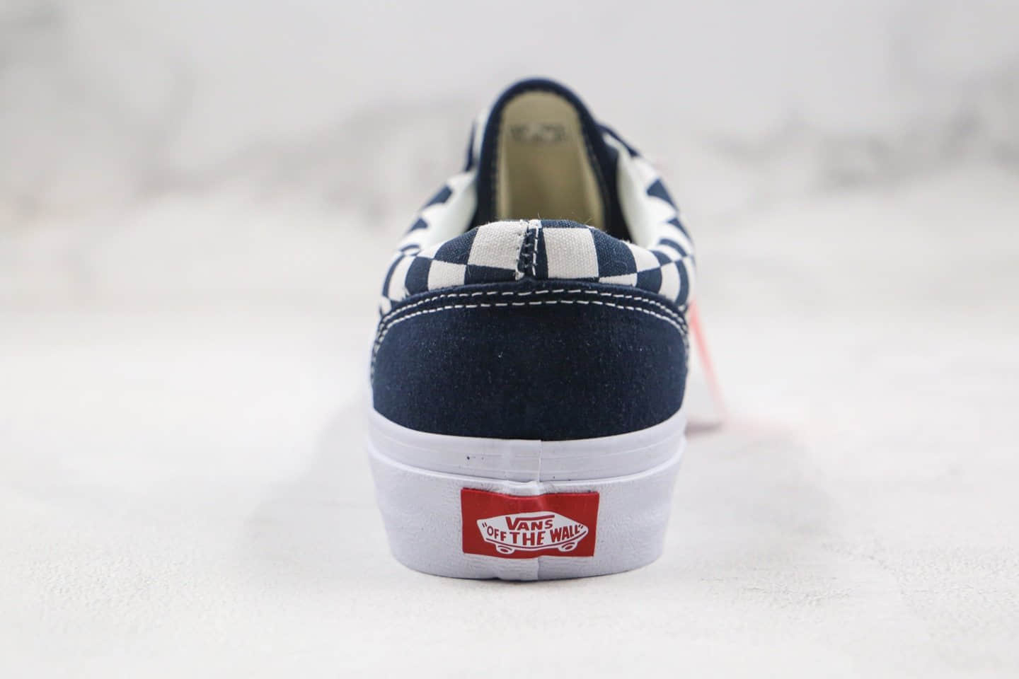 万斯Vans Style 36公司级版本棋盘格子藏蓝色原楦头纸板打造