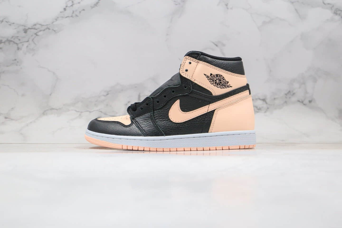 乔丹Air Jordan 1 High OG“Crimson Tint”（GS）公司级版本AJ1黑粉脚趾原楦开发后跟完美定型 货号：575441-081