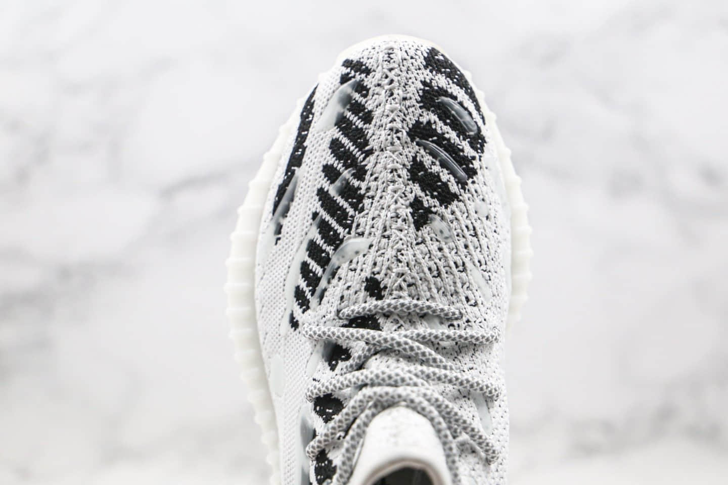 阿迪达斯Adidas Yeezy 350 V3 white water drop纯原版本椰子350V3新斑马水滴夜光天使内置真爆米花缓震大底 货号：FC9212