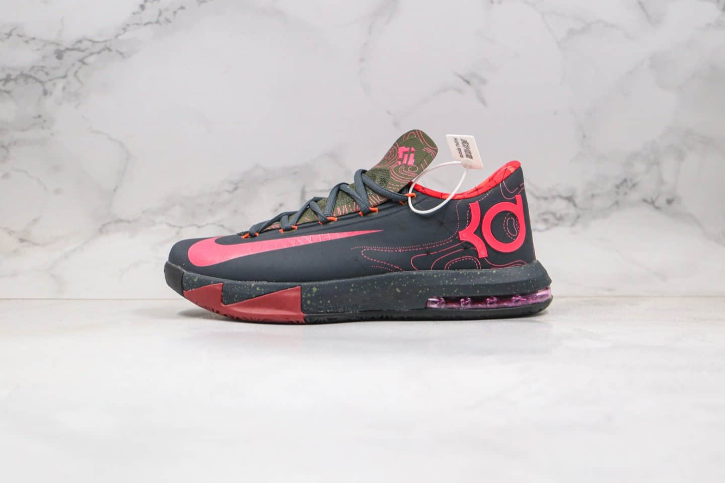 耐克Nike Zoom KD VI EP SJX纯原版本杜兰特实战篮球鞋6代黑粉色支持实战原档案数据开发 货号：599424-006