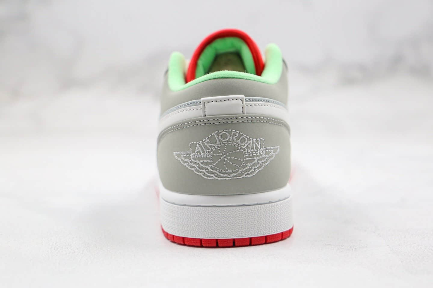 乔丹Air Jordan 1 Retro Low Hare（2015）纯原版本低帮AJ1兔八哥灰红绿色内置气垫原盒原标 货号：553558-021