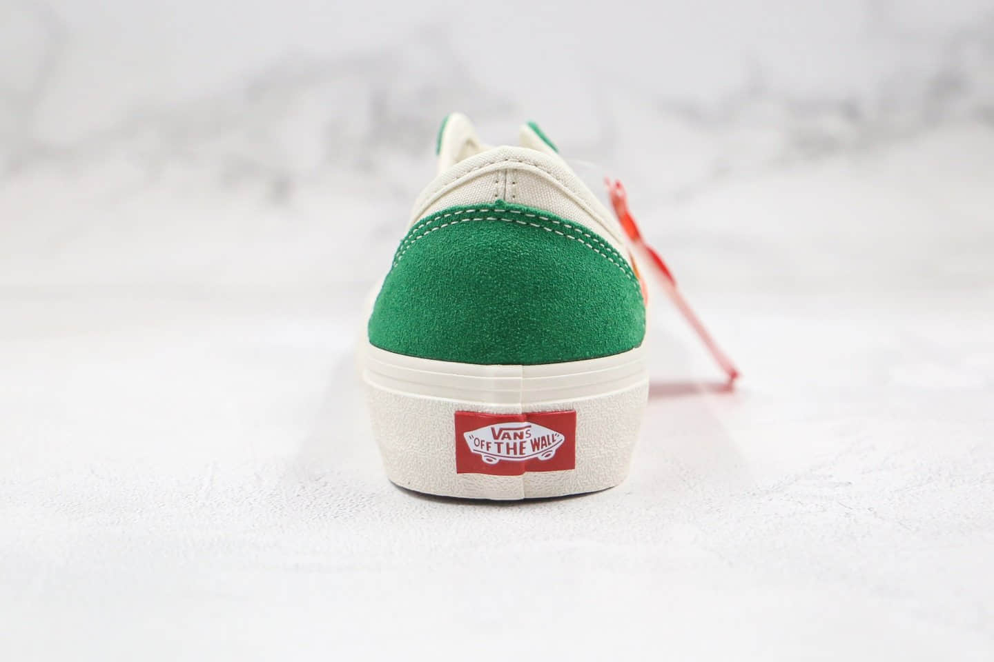 万斯Vans Style36 SF公司级版本低帮杀人鲸半月包头米白绿橘橙色硫化板鞋