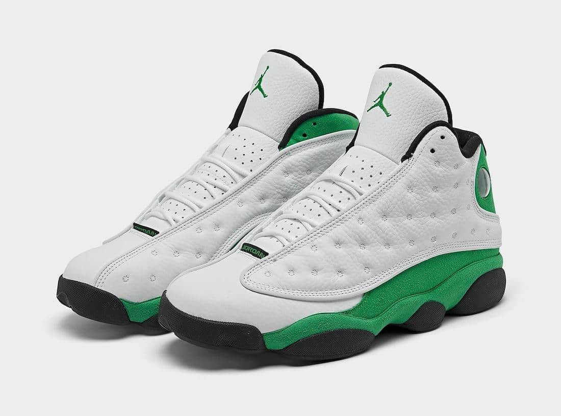 酷似天价雷阿伦限定！AJ13 “Lucky Green”最新实物图曝光！ 货号：DB6537-113